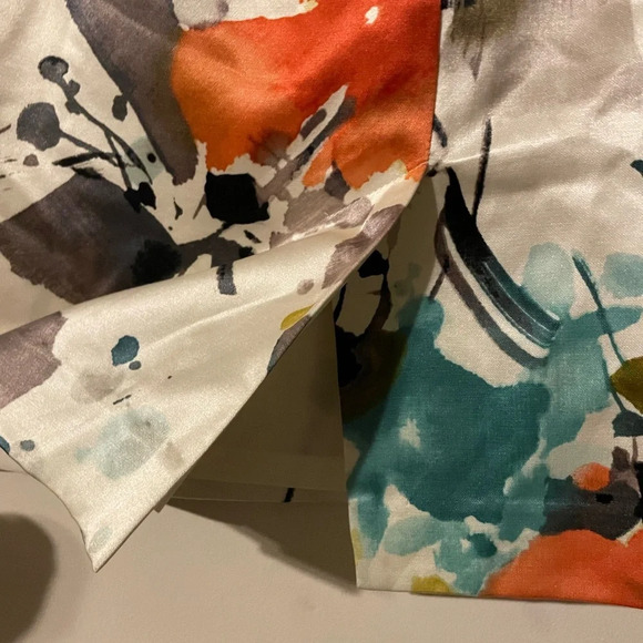 Jones New York Silk Blend Multicolor Abstract Print Pencil Skirt Size 8 - Picture 4 of 7